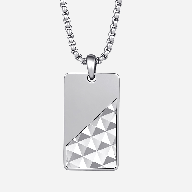Pyramid Dog Tag Pendant Bold Statement Style With Street Luxury