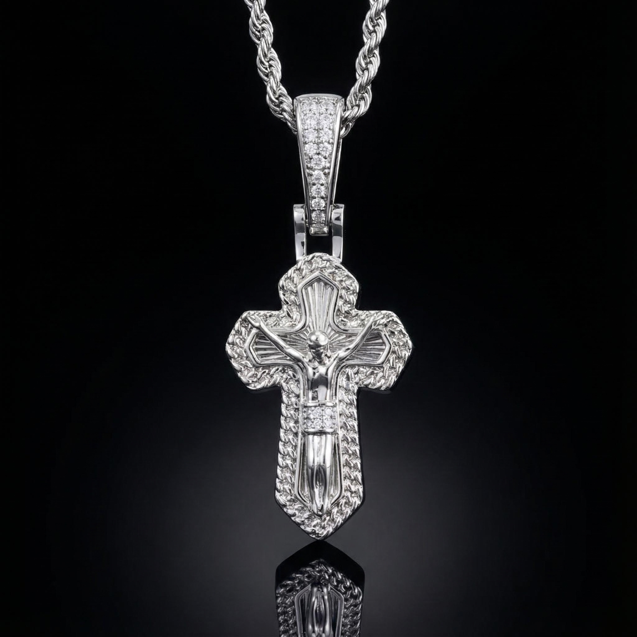 Ice Crucifix Cross Pendant Bold Statement Style With Street Luxury - Image 3