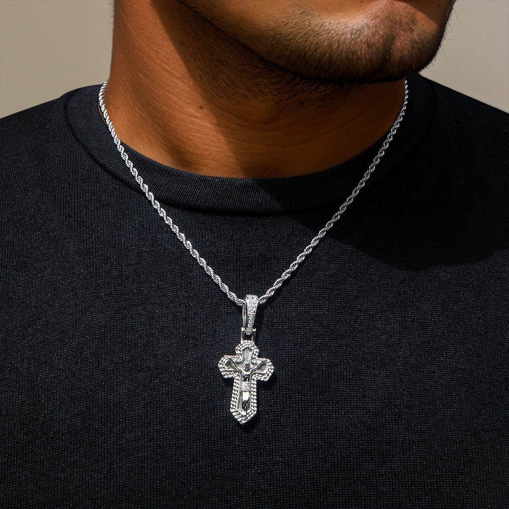 Ice Crucifix Cross Pendant Bold Statement Style With Street Luxury - Image 7