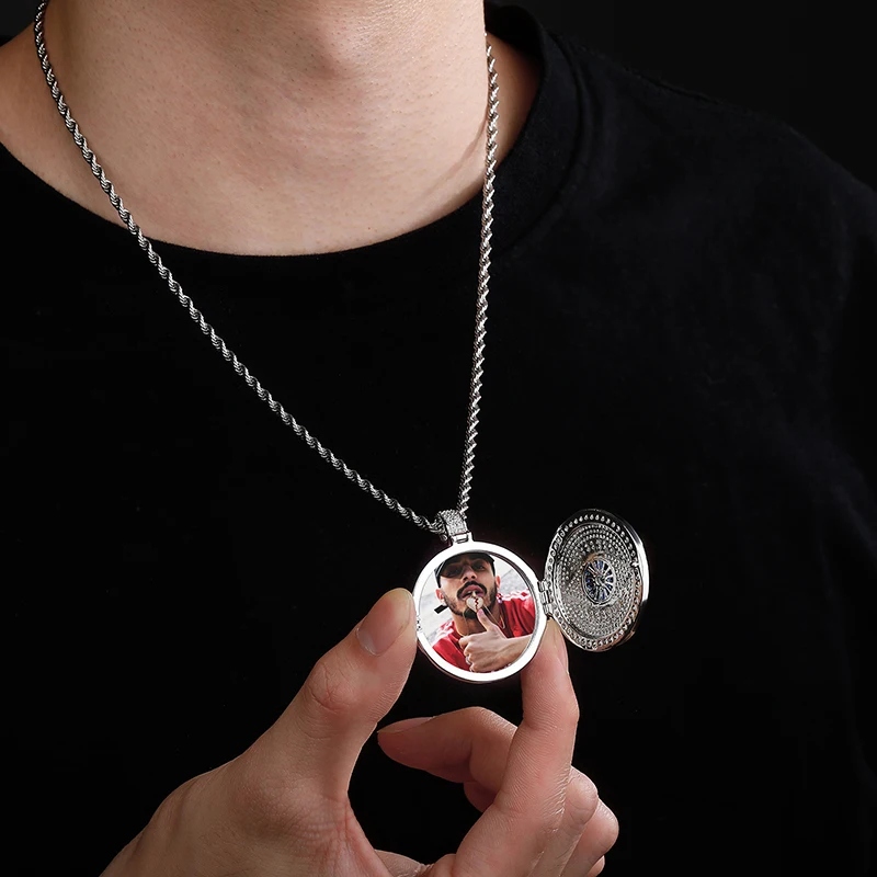 Custom Iced Out Devil Eye Photo Pendant Gold With Street Luxury Shine - Image 10
