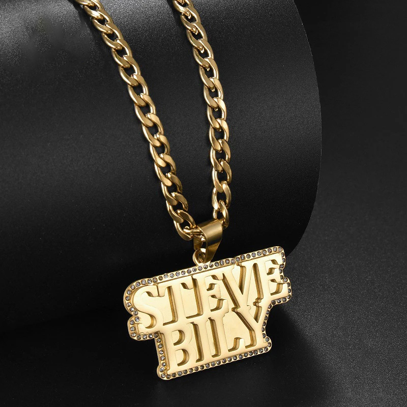 Iced Out Custom Name Pendant Gold With Street Luxury Shine - Image 3