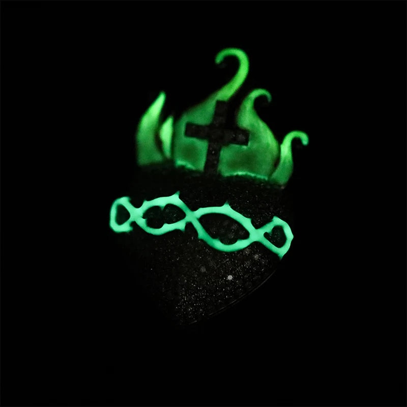 Iced Out Glowing Flame Heart Pendant Gold With Street Luxury Shine - Image 5