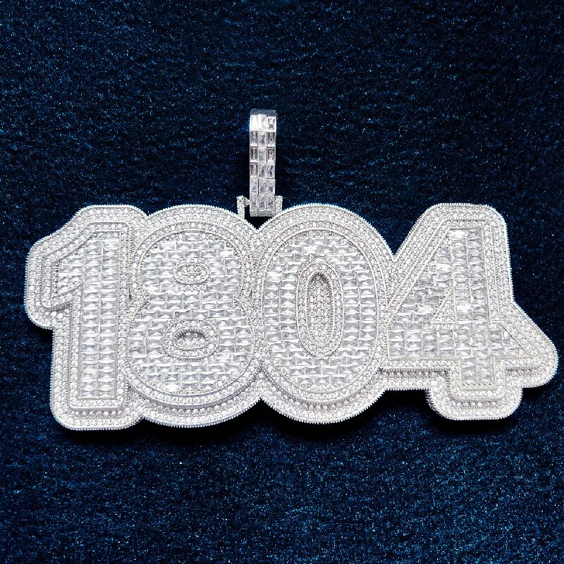 Custom Double Layer Bold Letters /numbers Pendant With Street Luxury Shine - Image 8