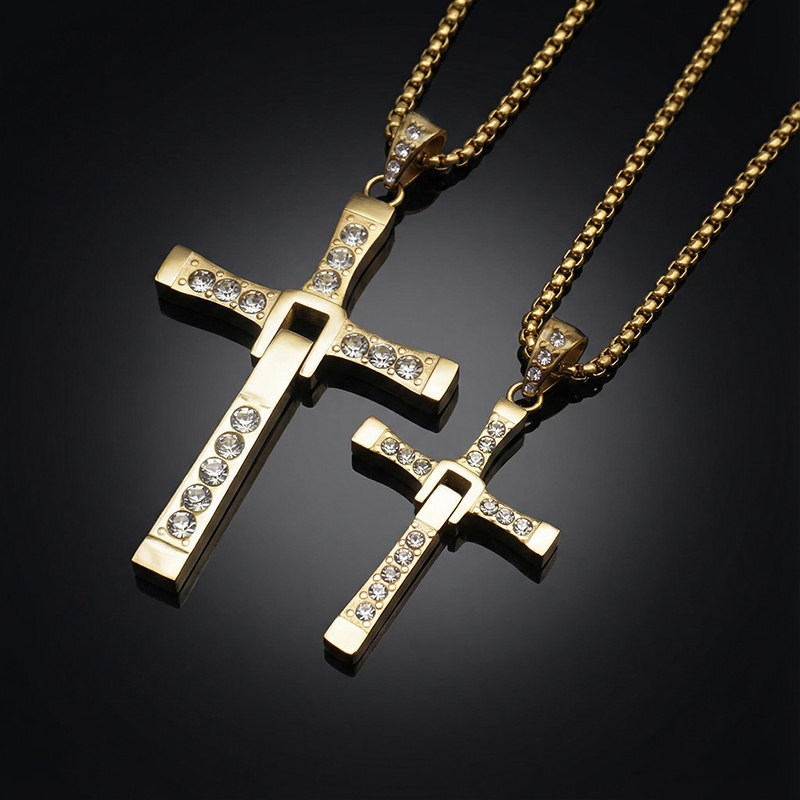 Couple Collapsible Cross Pendant Bold Statement Style With Street Luxury - Image 7