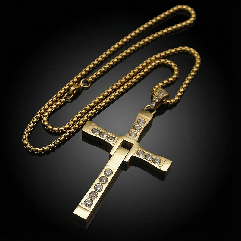 Couple Collapsible Cross Pendant Bold Statement Style With Street Luxury - Image 8