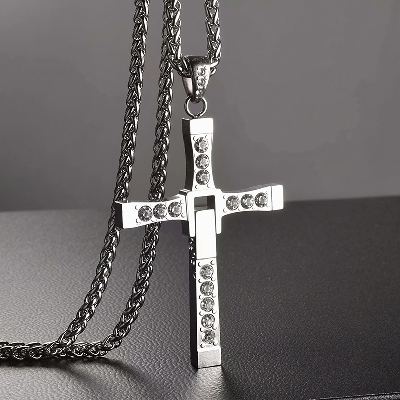 Couple Collapsible Cross Pendant Bold Statement Style With Street Luxury - Image 10