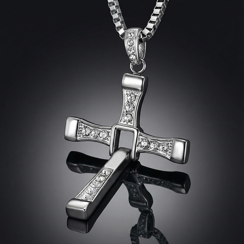 Couple Collapsible Cross Pendant Bold Statement Style With Street Luxury