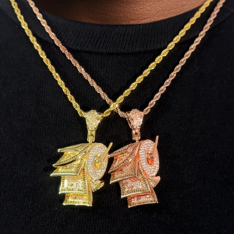 Hundred Dollar Bill Roll Pendant Bold Statement Style With Street Luxury - Image 4