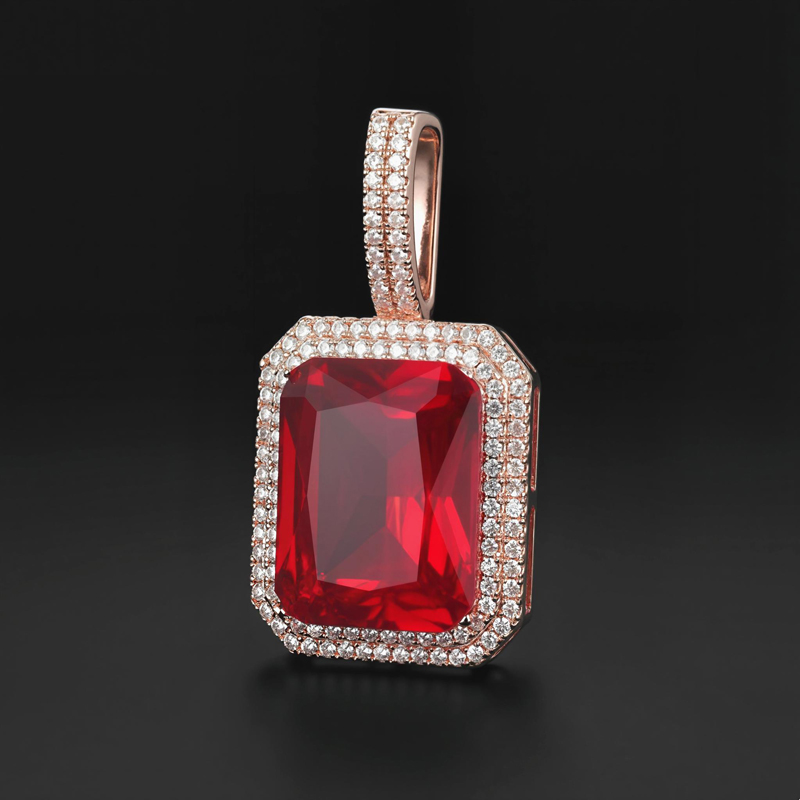 Iced Out Multicolor Cube Pendant Gold With Street Luxury Shine - Image 8