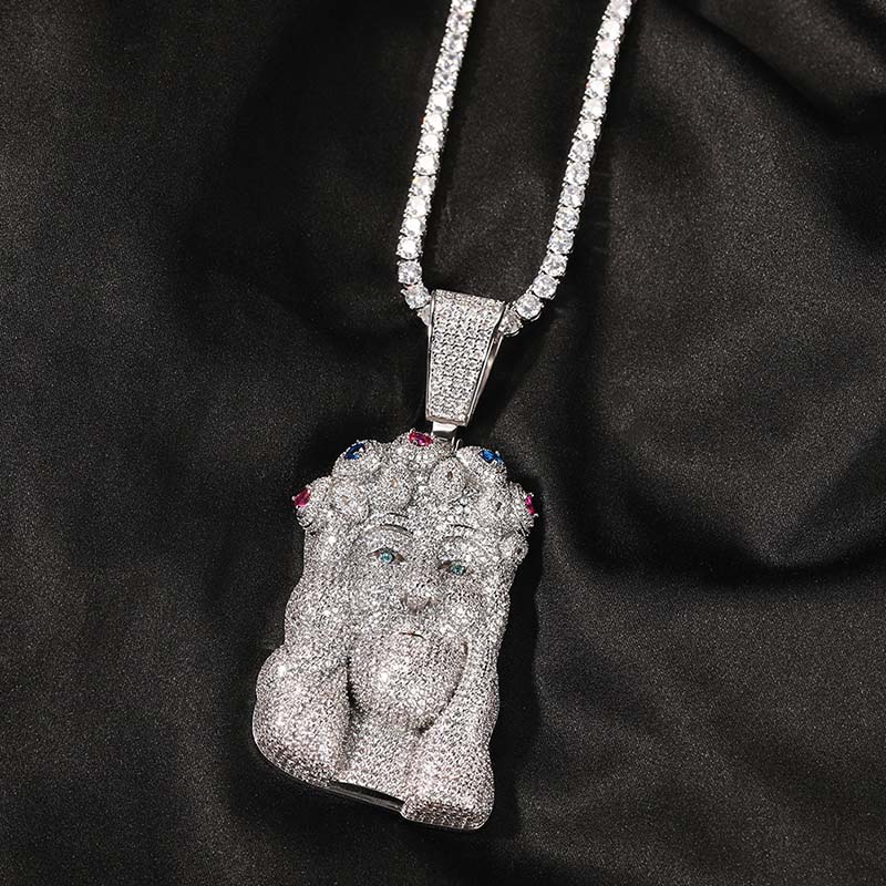 Iced Out Out Jesus Pendant For Men Gold With Street Luxury Shine - Image 7
