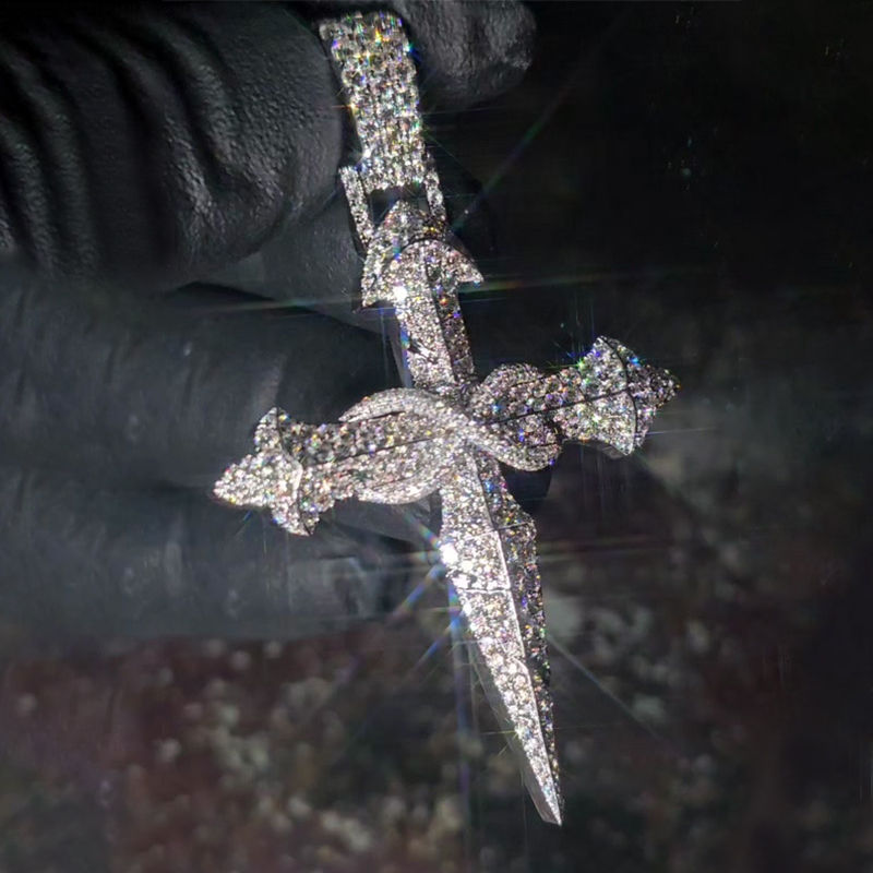 Infinity Symbol Sword Cross Pendant Bold Statement Style With Street Luxury
