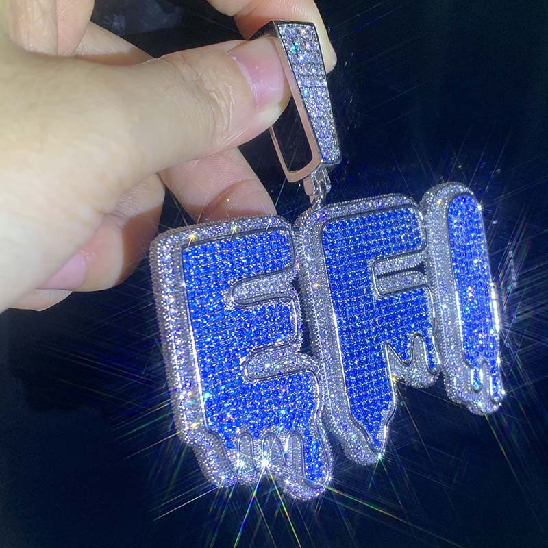 Iced Out Custom Drip Letter Pendant Gold With Street Luxury Shine - Image 5