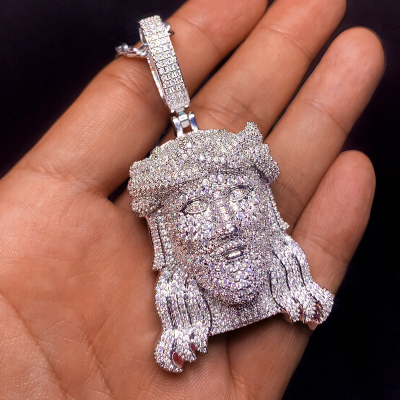 Iced Out Out Jesus Pendant Gold With Street Luxury Shine - Image 3