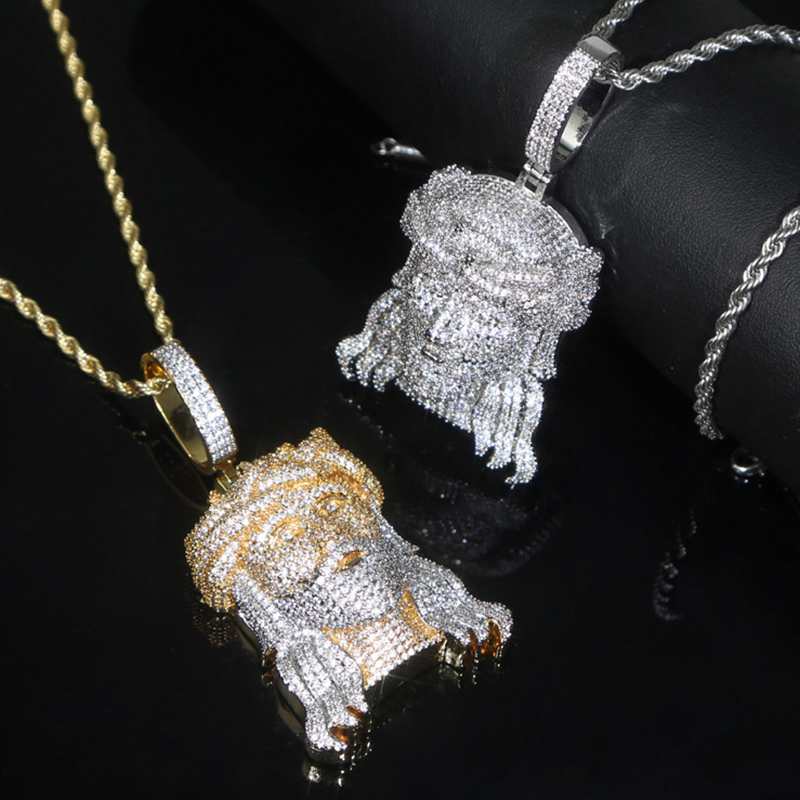 Iced Out Out Jesus Pendant Gold With Street Luxury Shine - Image 5