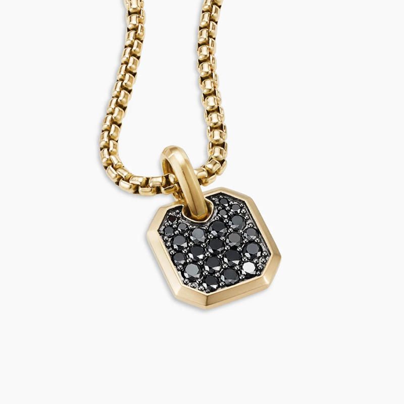 1.8 Ctw Black/white/sapphire Diamond Men's Amulet Pendant Iced Out - Image 5