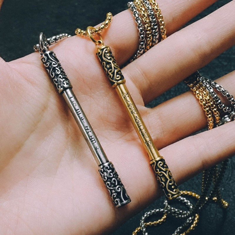 As-you-will Gold-banded Cudgel Weapon Stick Pendant With Gold Shine - Image 3