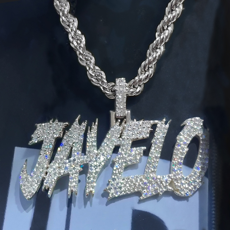 Iced Out Custom Halloween Name/letters Pendant With Street Luxury Shine - Image 3