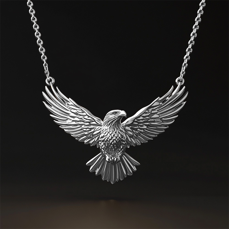 Unique Eagle Pendant Necklace Bold Statement Style With Street Luxury - Image 3
