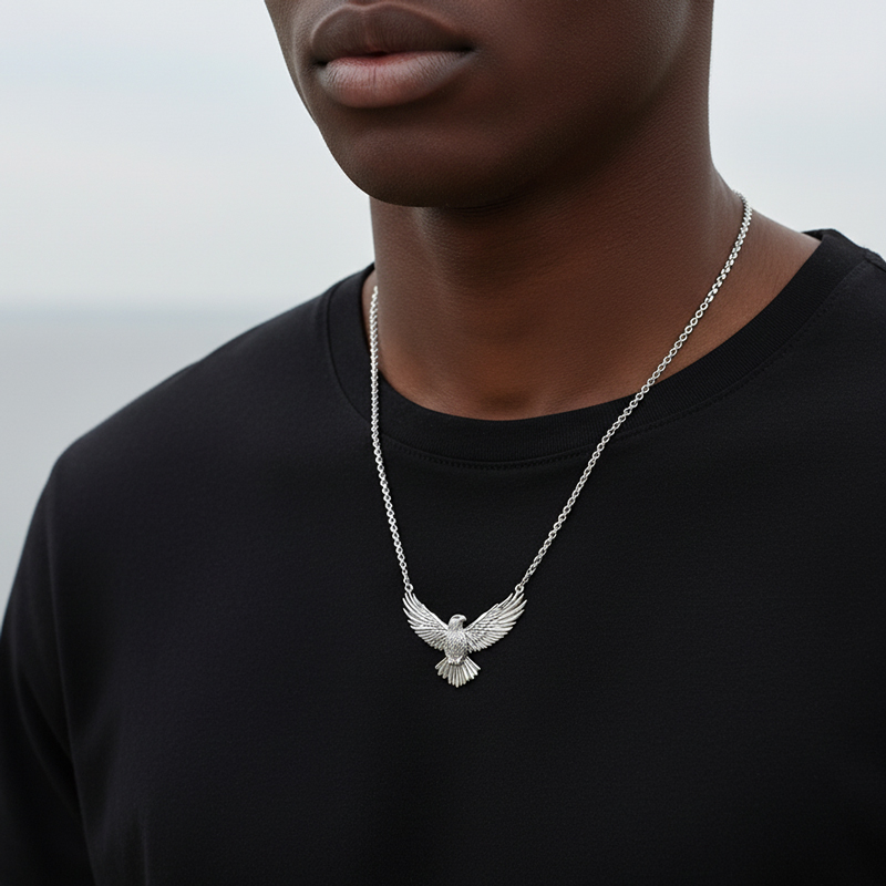 Unique Eagle Pendant Necklace Bold Statement Style With Street Luxury - Image 5