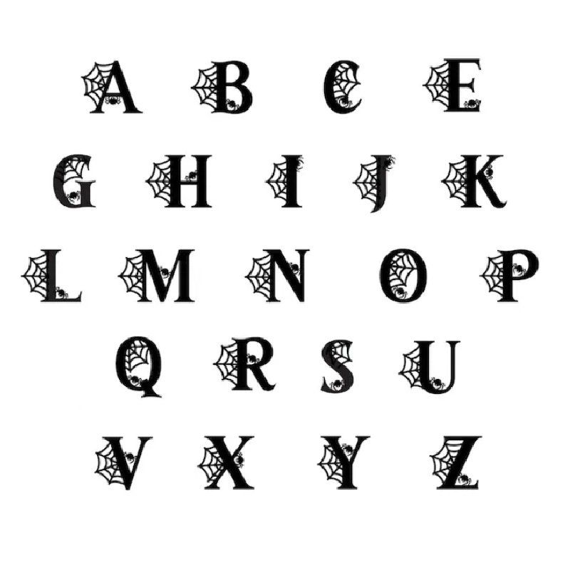 Iced Out Spider Web 26 Initial Letters Pendant With Street Luxury Shine - Image 6