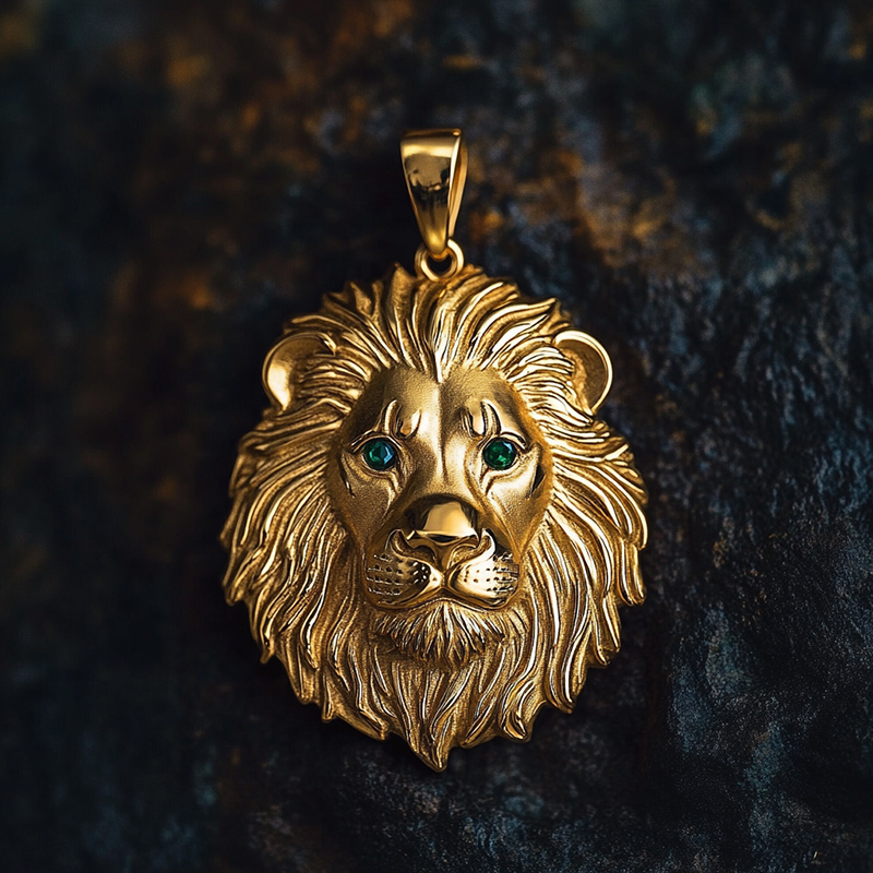 Lion Head Pendant Bold Statement Style With Street Luxury