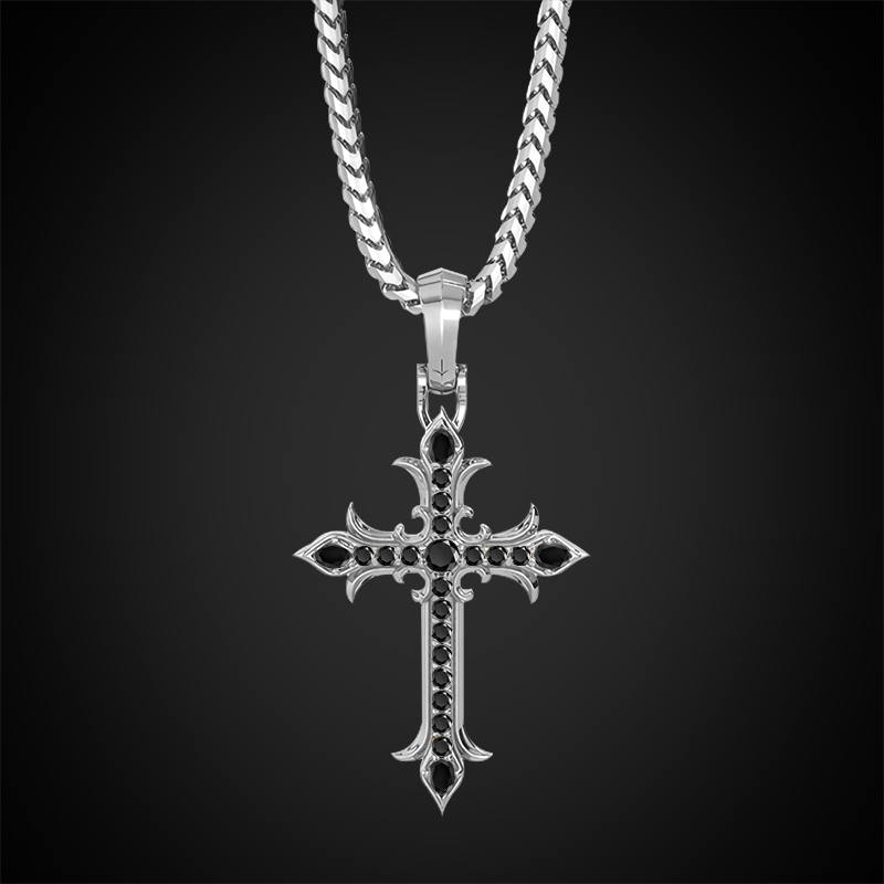 Faith Black Diamond Cross Pendant Iced Out Shine With Street Luxury - Image 5