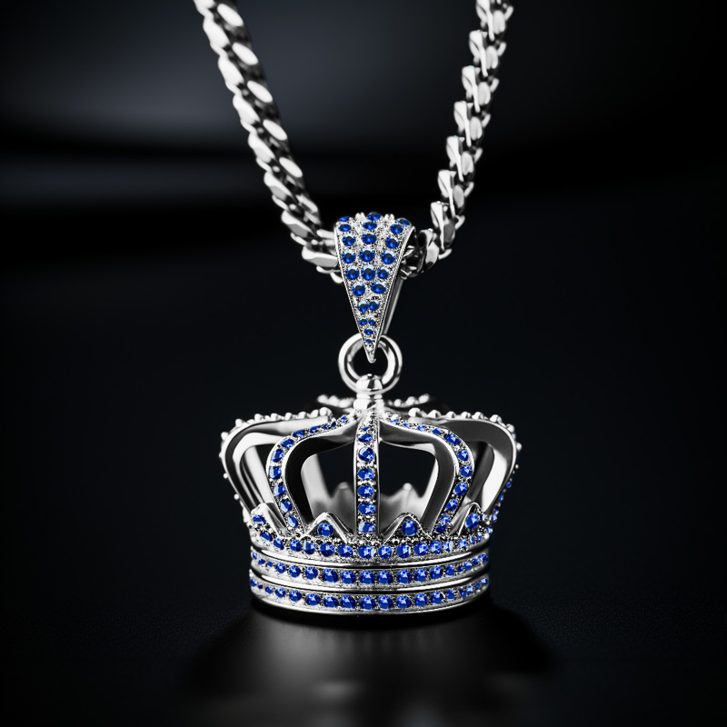 Iced Out Kings Crown Pendant Moissanite With Street Luxury Shine - Image 4