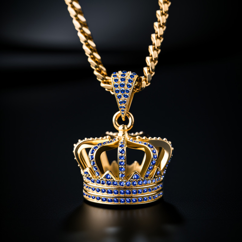 Iced Out Kings Crown Pendant Moissanite With Street Luxury Shine