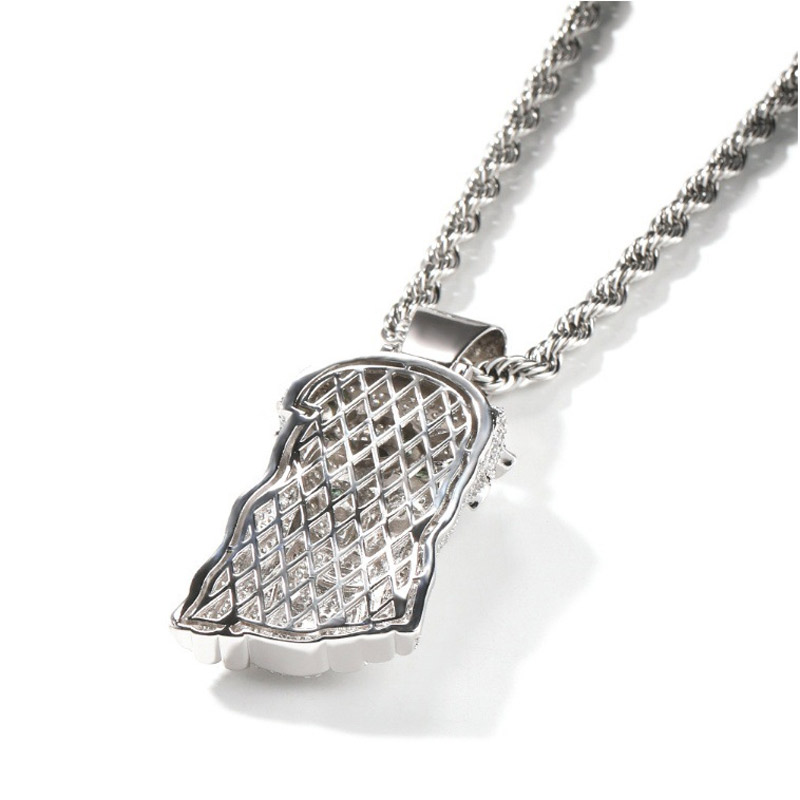 Bold Iced Out Four Leaf Clover Jesus Pendant In 18k White Gold Plating - Image 5