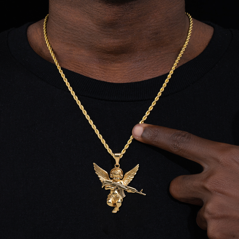 Angel Baby Pendant Bold Statement Style With Street Luxury - Image 4