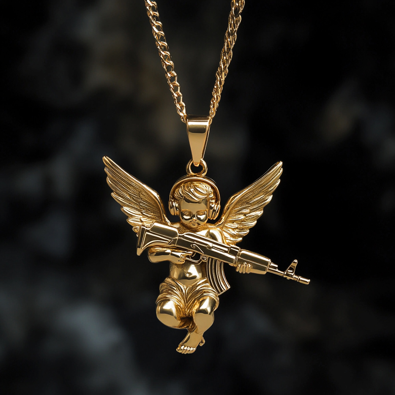 Angel Baby Pendant Bold Statement Style With Street Luxury