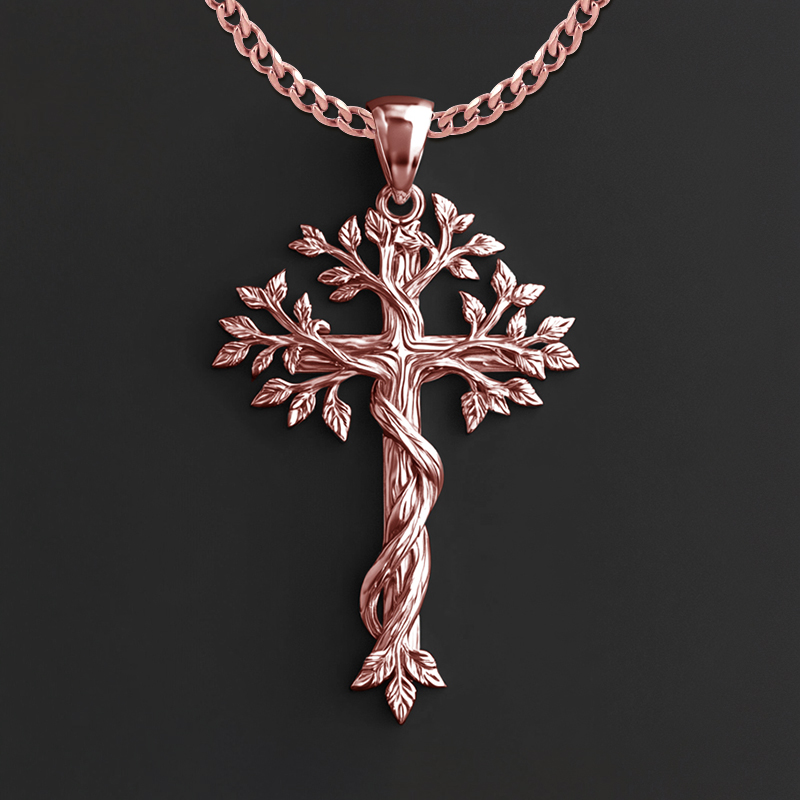 Cross Tree Of Life Pendant Bold Statement Style With Street Luxury - Image 6