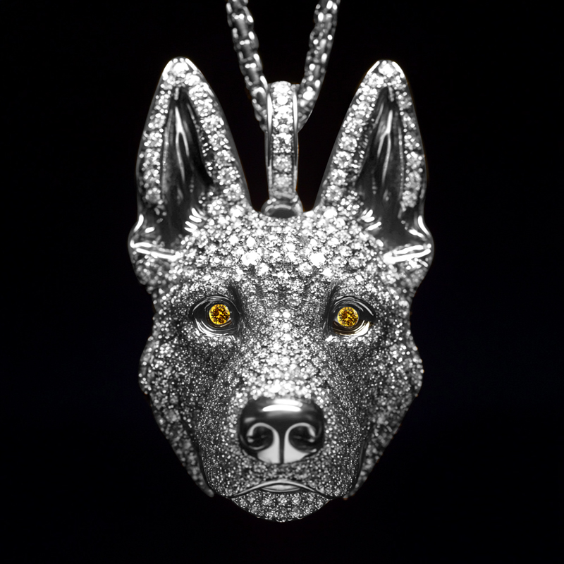 German Shepherd Dog Pendant Bold Statement Style With Street Luxury