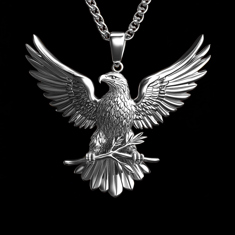 Flying Eagle Pendant Moissanite With Street Luxury Shine