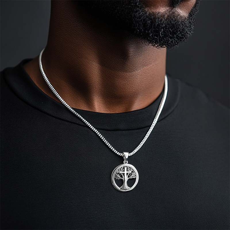 Tree Of Life Cross Pendant Bold Statement Style With Street Luxury - Image 3