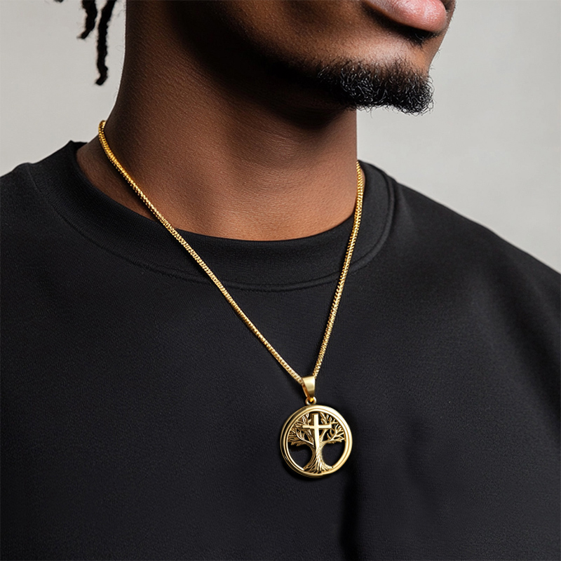 Tree Of Life Cross Pendant Bold Statement Style With Street Luxury - Image 5