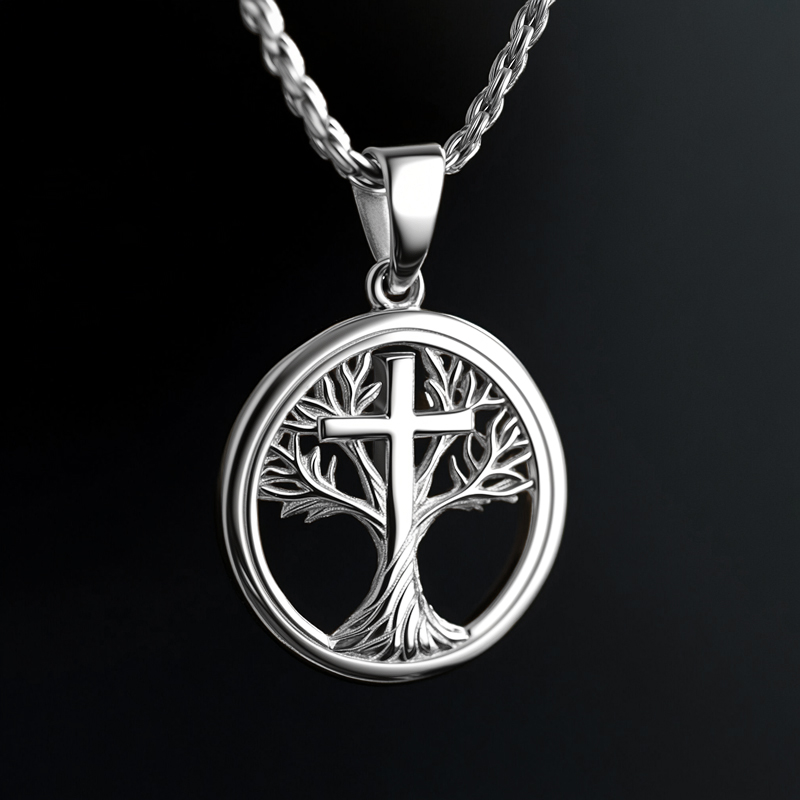 Tree Of Life Cross Pendant Bold Statement Style With Street Luxury