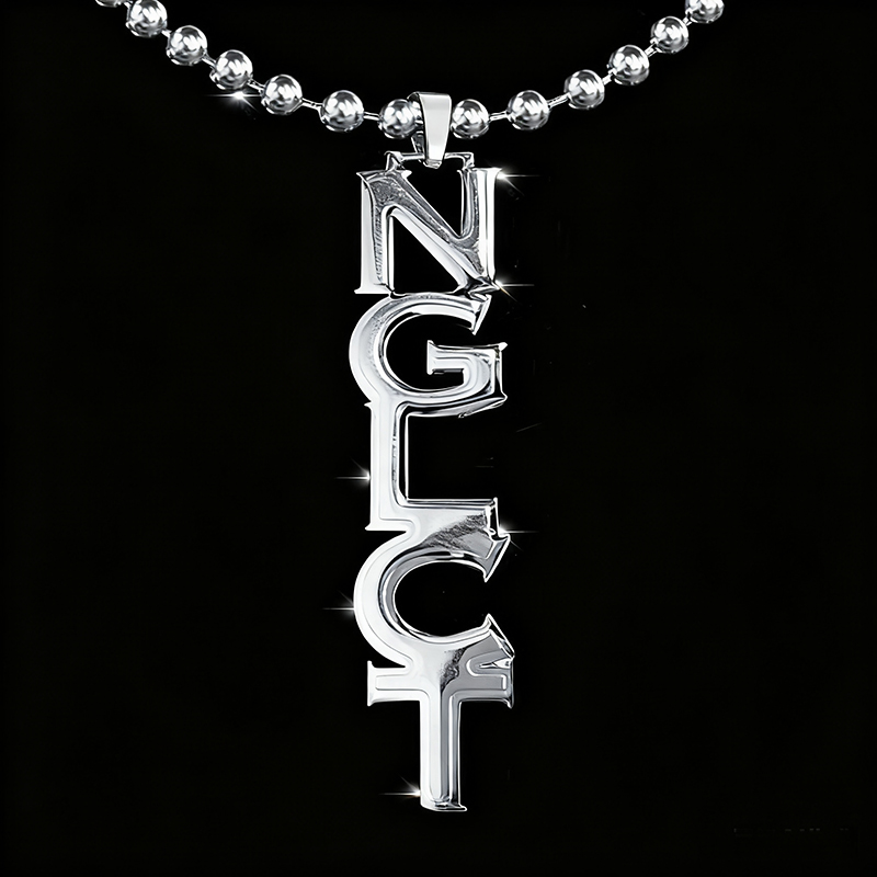 Custom Vertical Name Pendant Bold Statement Style With Street Luxury