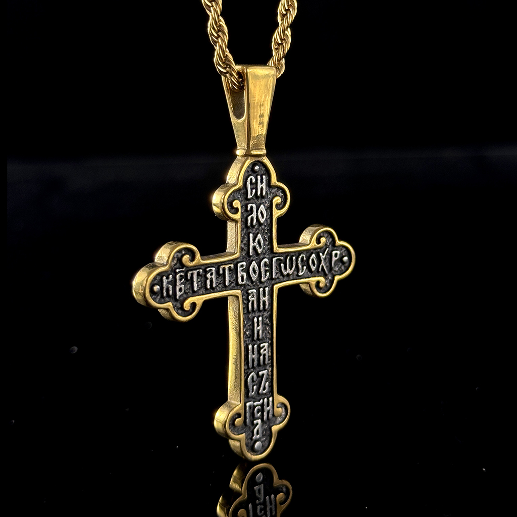 Stainless Steel Crucifix Cross Pendant Silver With Street Luxury Shine - Image 4