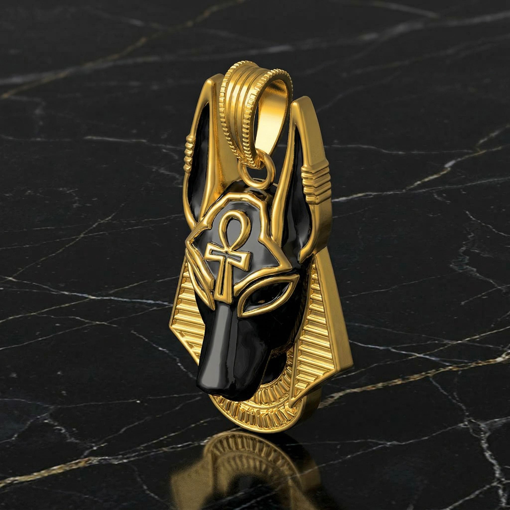 Egyptian Anubis Pendant Bold Statement Style With Street Luxury - Image 4
