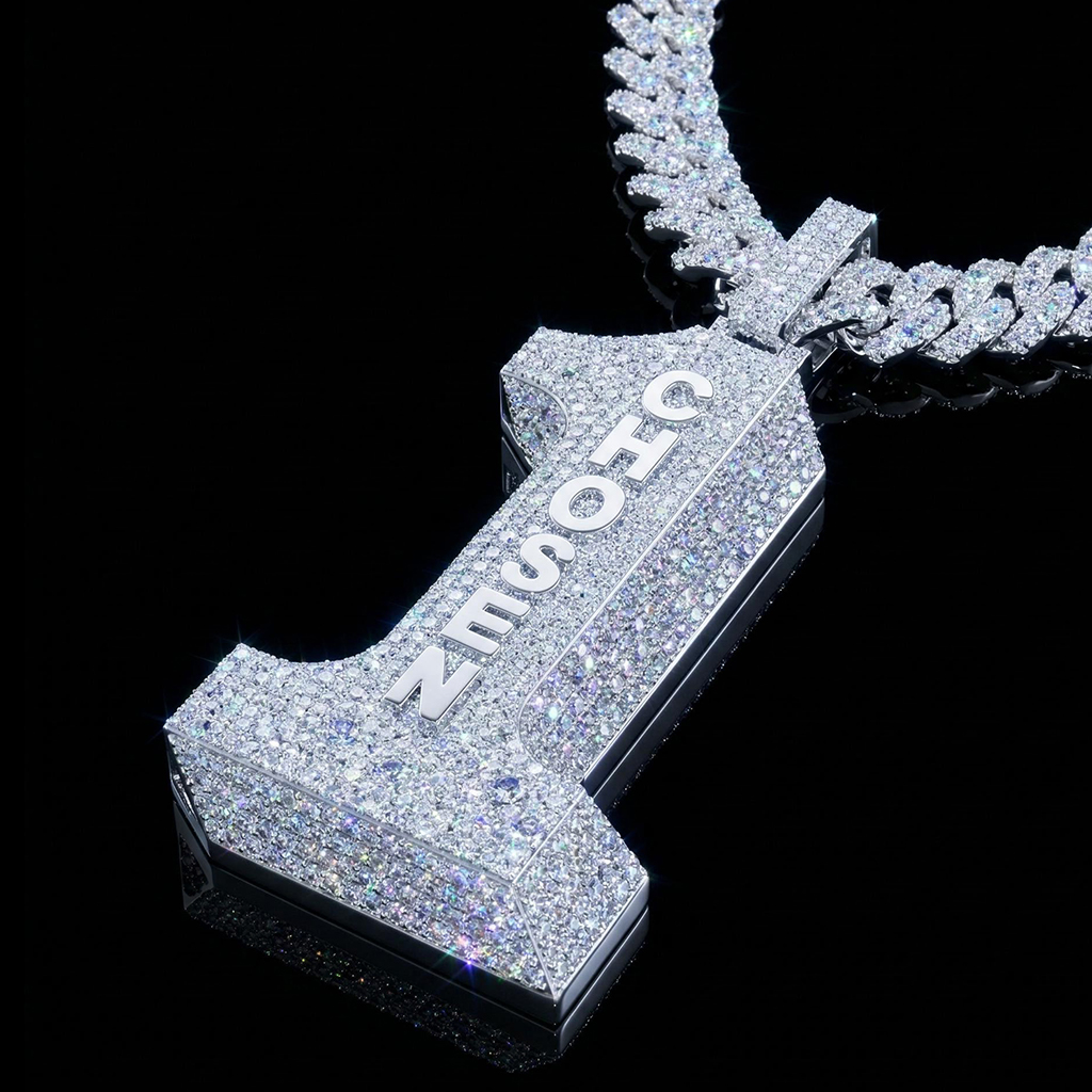 Iced Out Out 2 Chosen 1 Pendant Moissanite With Street Luxury Shine
