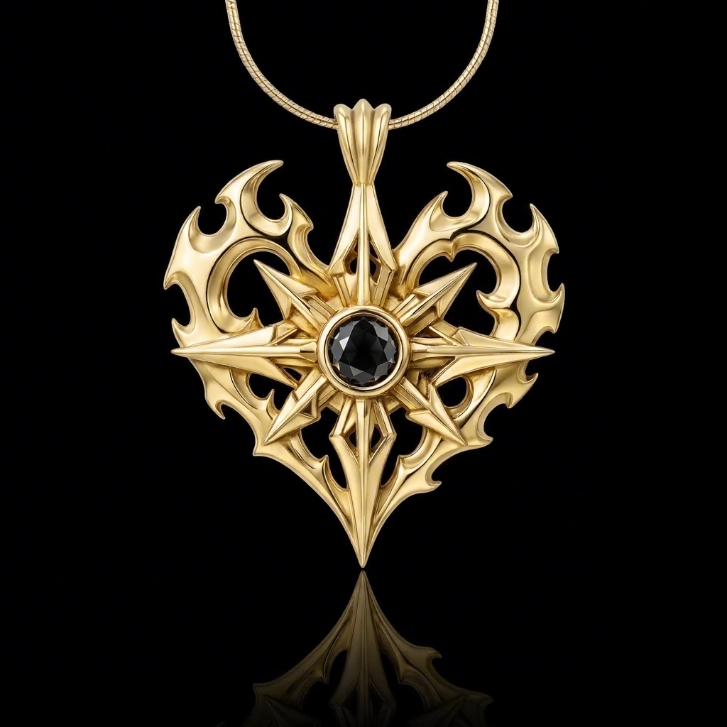Men's Edgy Vintage Black Diamond S925 Silver Pendant Iced Out - Image 5