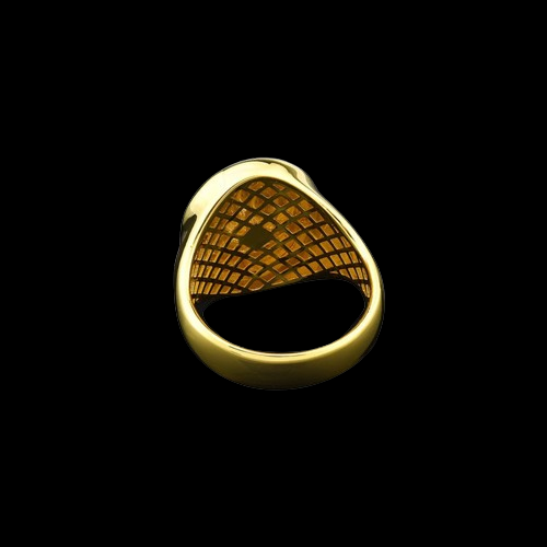 Wild Lion Signet Ring In Gold Gold With Bold Statement Appeal - Image 6