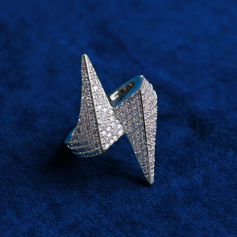Iced Out Lightning Ring Gold Premium Look Without Heavy Price - Image 3