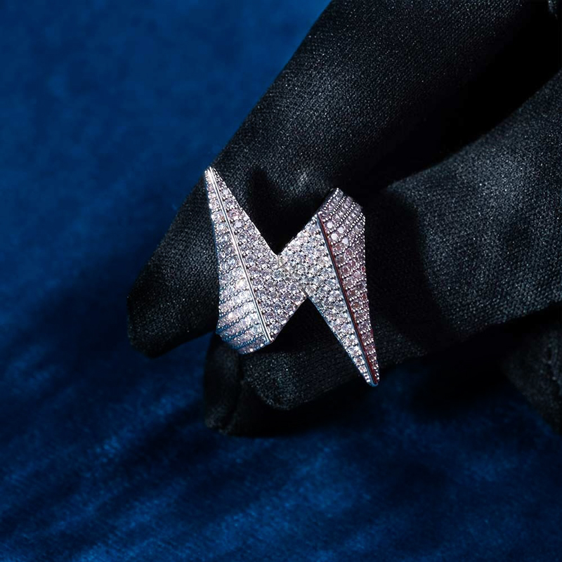 Iced Out Lightning Ring Gold Premium Look Without Heavy Price - Image 4