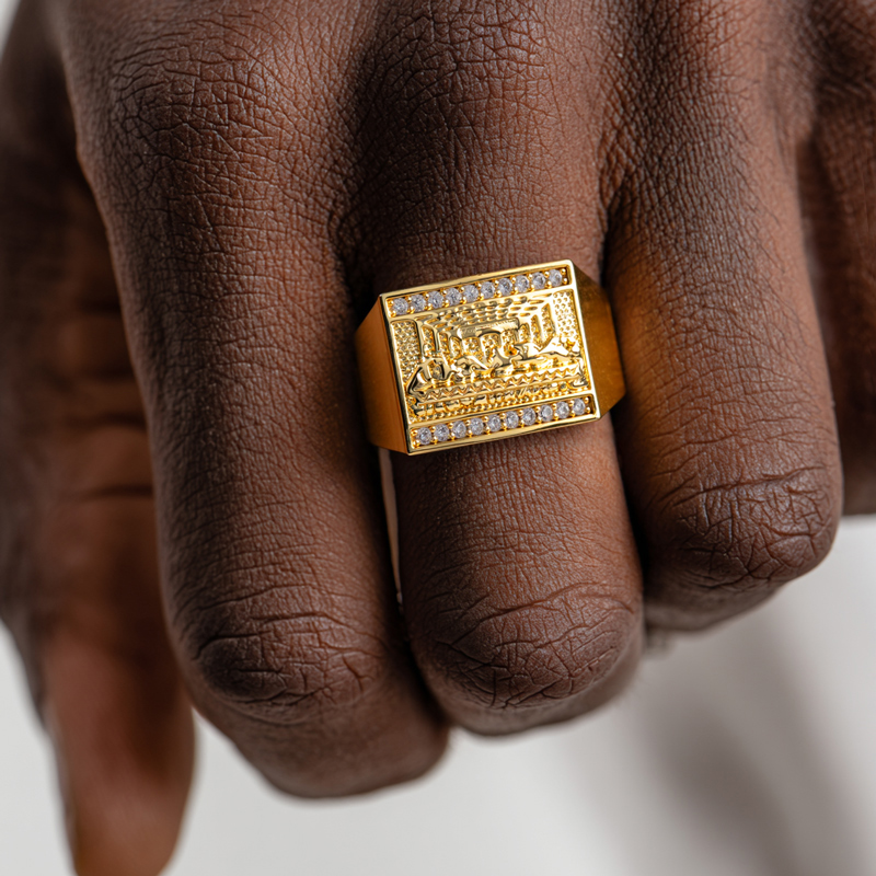 Iced Out Last Supper Ring For Men Moissanite With Street Luxury Shine - Image 3