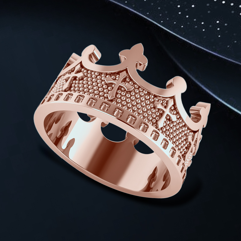 Cross Crown Ring For Men Bold Statement Style With Street Luxury - Image 4