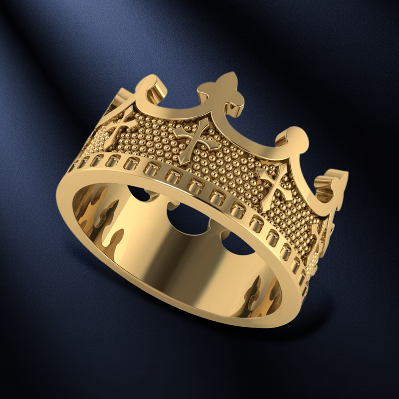 Cross Crown Ring For Men Bold Statement Style With Street Luxury