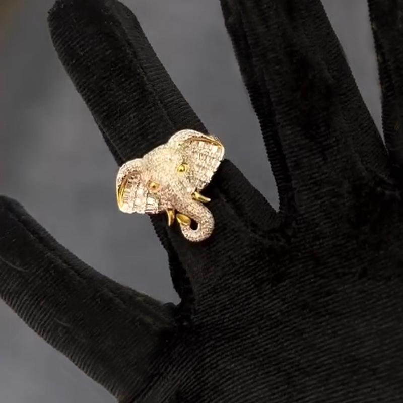 Elephant Ring In Gold Gold Premium Look Without Heavy Price - Image 3