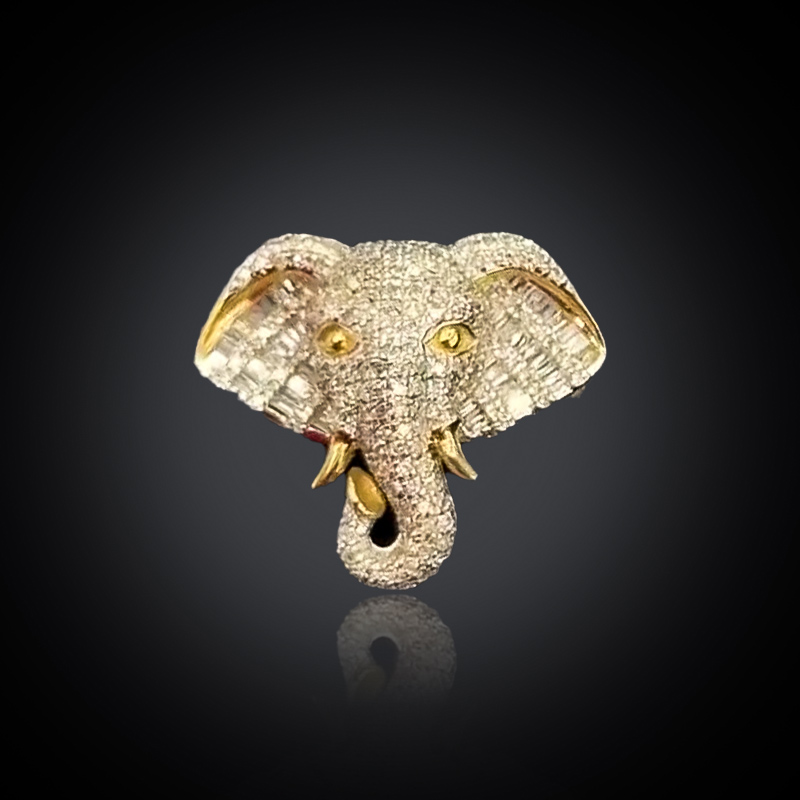 Elephant Ring In Gold Gold Premium Look Without Heavy Price - Image 4